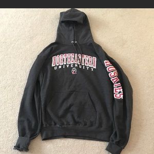 Northeastern gray hoodie